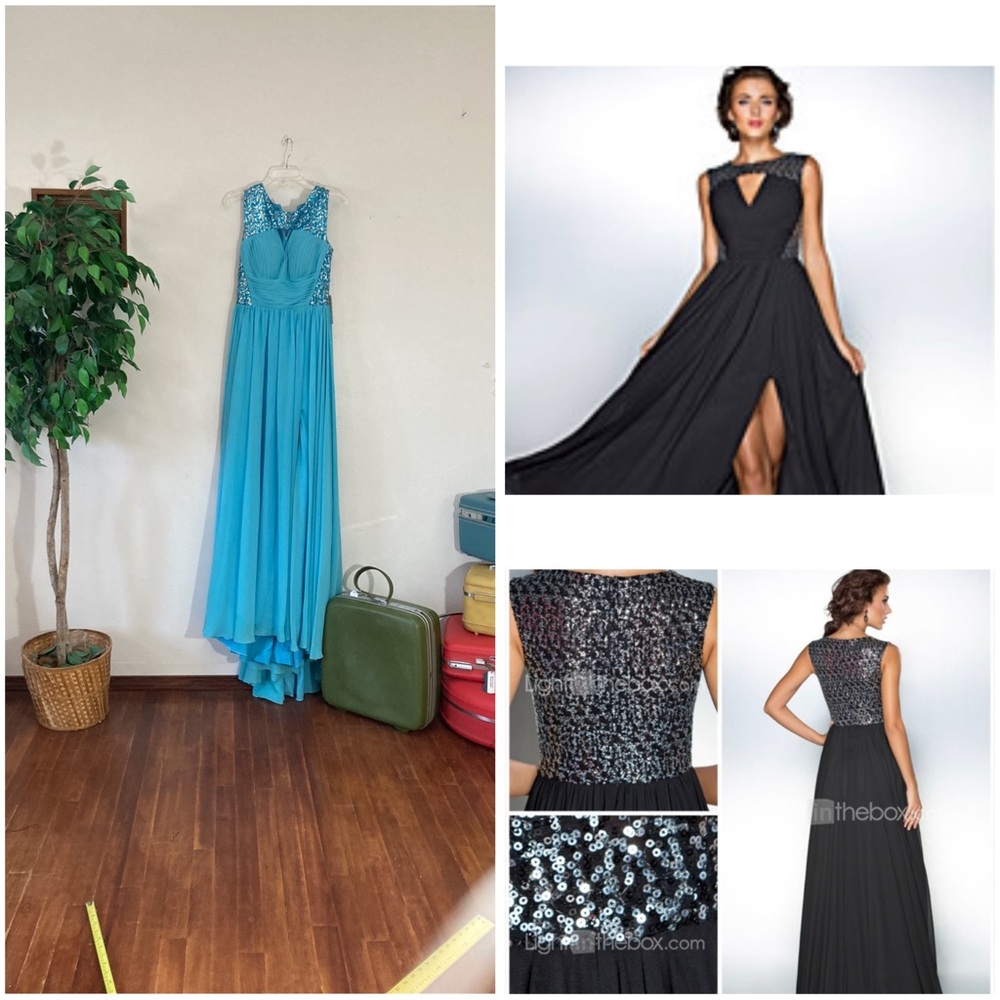 Sexy Chiffon Prom Pageant Holiday Formal Dress Gown High Sherri Hill Style sz 10